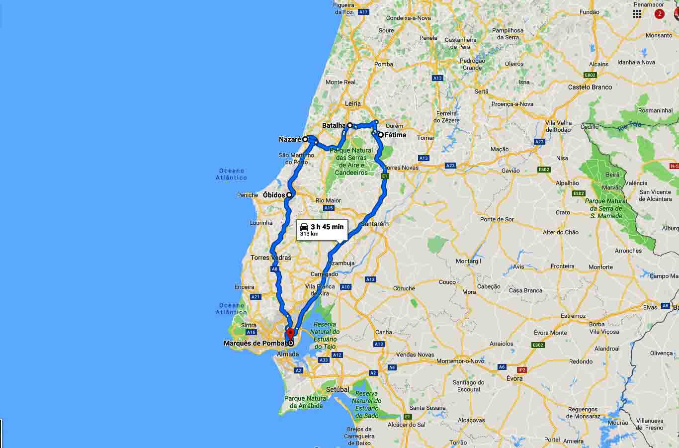 Fatima Batalha Nazare Obidos Full Day Private Tour Day Tours From Lisbon