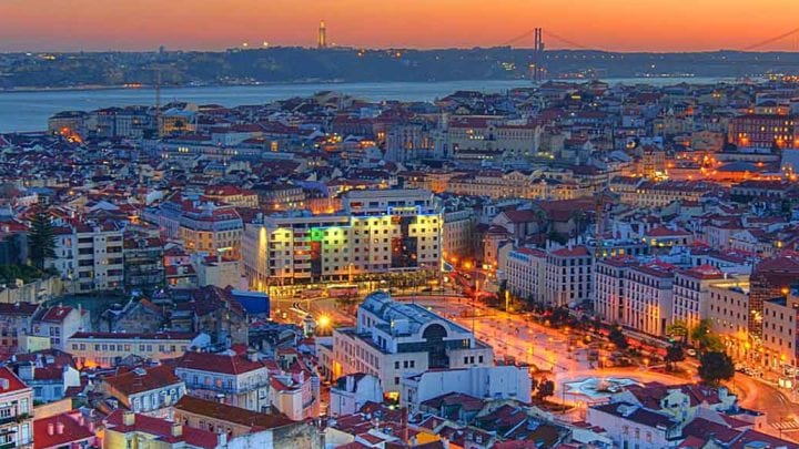 Passeio noturno Lisboa