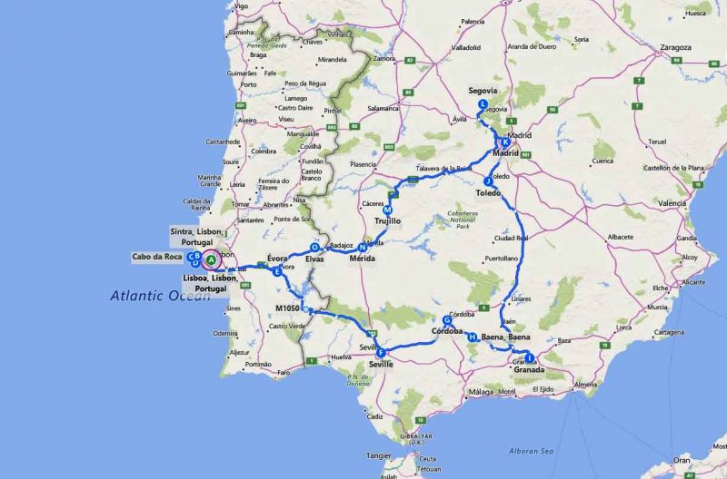 Ruta por España y Portugal - 10 días (Sur y Centro)